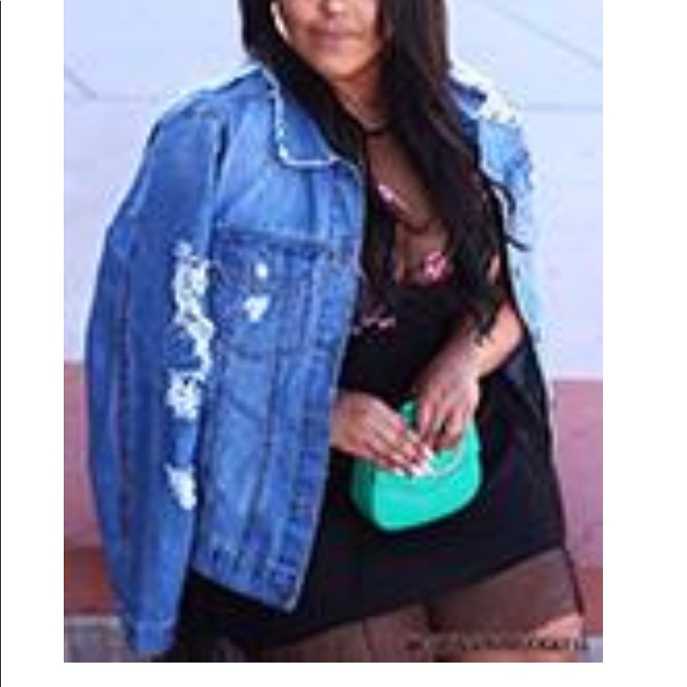 Denim Destressed Jacket